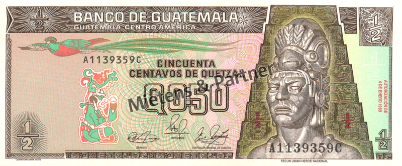 Guatemala (Republik) 1/2 Quetzal (04099)