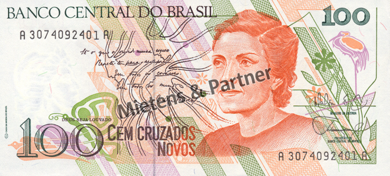 Brasilien (Bundesrepublik) 100 Cruzados Novos (04713)