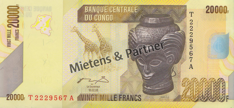 Kongo (Demokratische Republik) 20.000 Francs (40229)