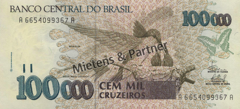 Brasilien (Bundesrepublik) 100.000 Cruzeiros (35618)