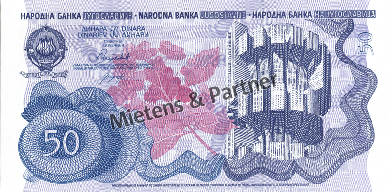 Jugoslawien (Sozialistische Föderative Republik) 50 Dinara (03030)