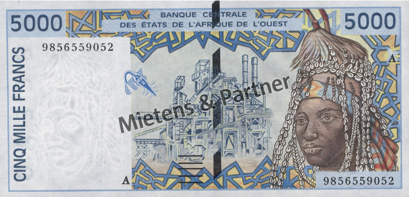 Westafrikanische Staaten (Währungsraum) 5.000 Francs (41002)