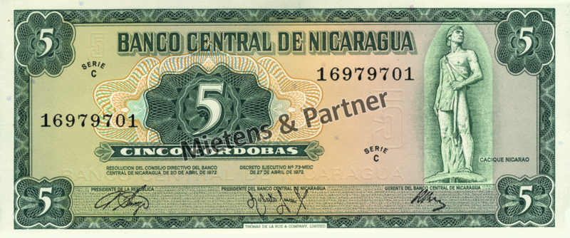 Nicaragua (Republik) 5 Cordobas (04244)