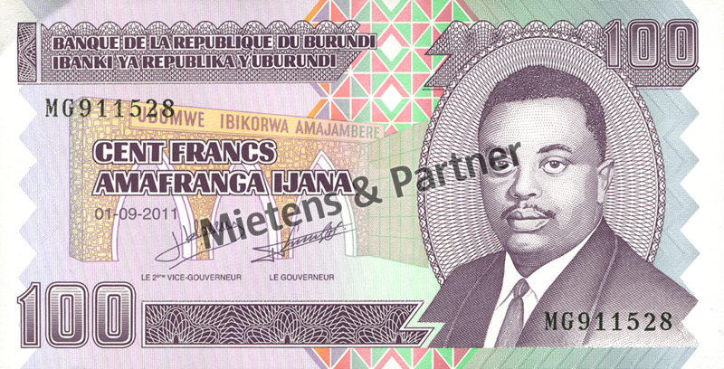 Burundi (Republik) 100 Francs (29247)