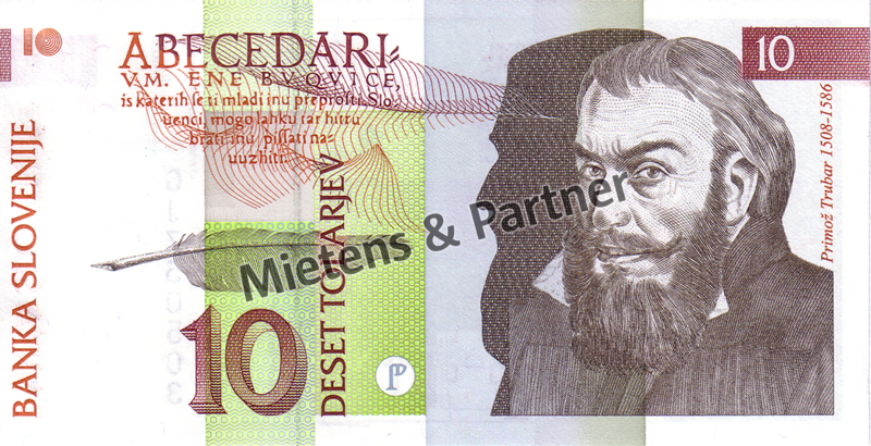 Slowenien (Parlamentarische Republik) 10 Tolarjev (03034)