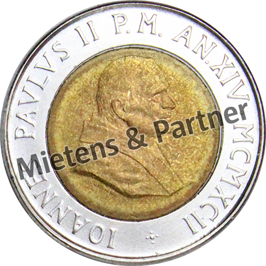 Vatikanstadt (Absolute Wahlmonarchie) 500 Lire (08383)