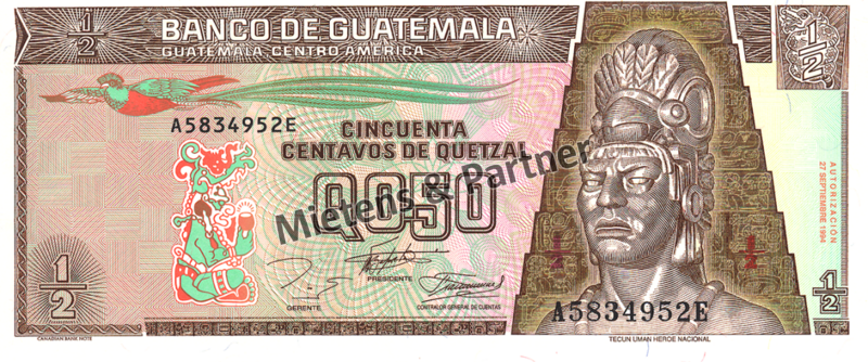 Guatemala (Republik) 1/2 Quetzal (04103)