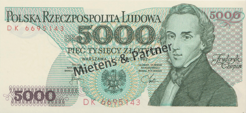 Polen (Volksrepublik) 5.000 Zlotych (37215)