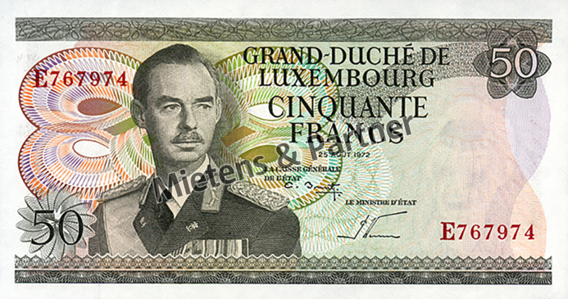 Luxembourg (Parliamentary Monarchy) 50 Francs (23929)