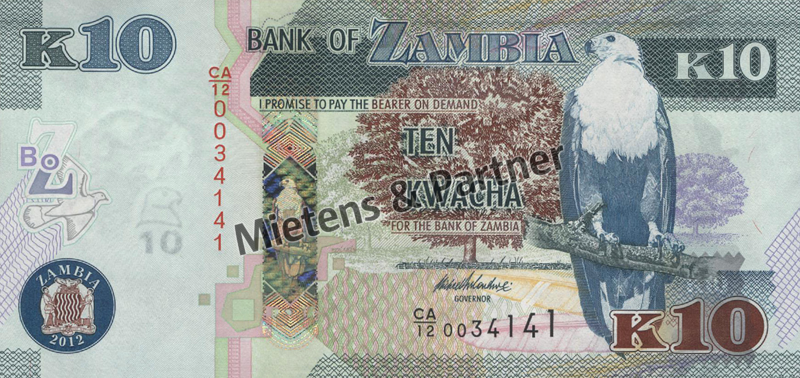 Zambia (Third Republic) 10 Kwacha (31294)