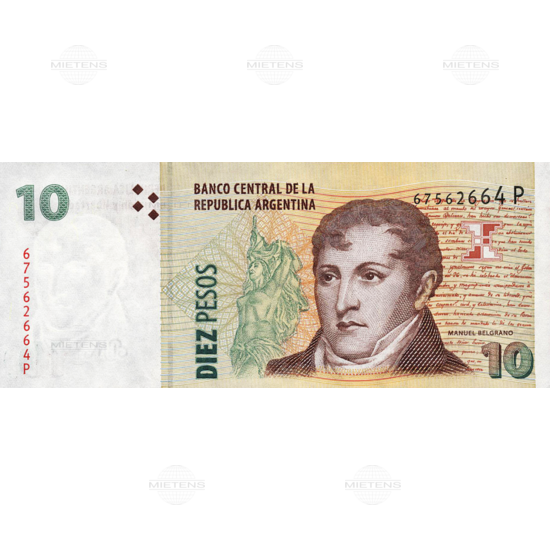 Argentina (Republic) 10 Pesos (43602)
