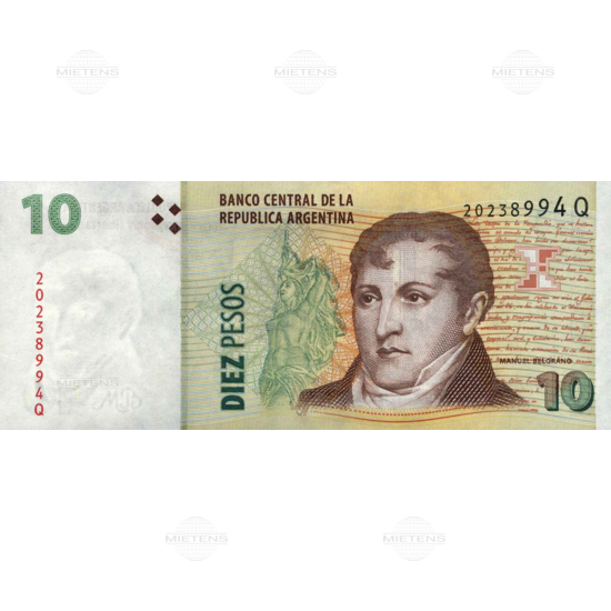 Argentina (Republic) 10 Pesos (43603)