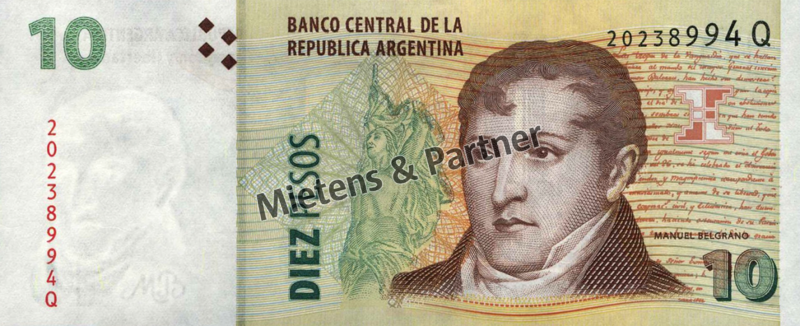 Argentina (Republic) 10 Pesos (43603) - 1