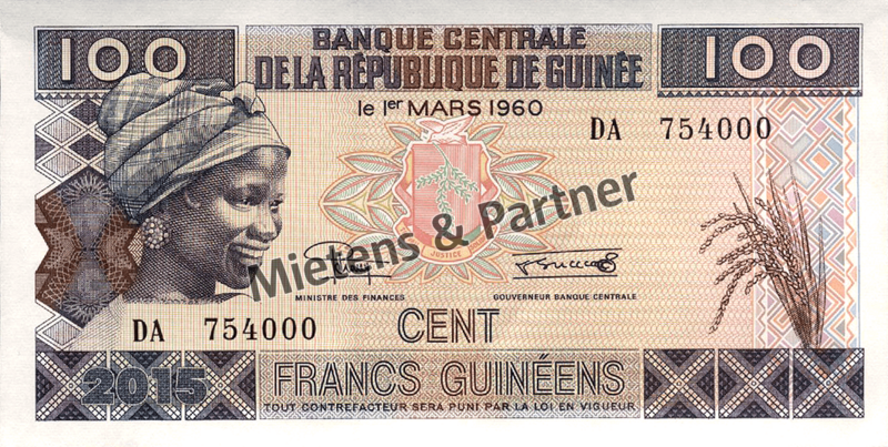 Guinea (Republic) 100 Francs (48057)