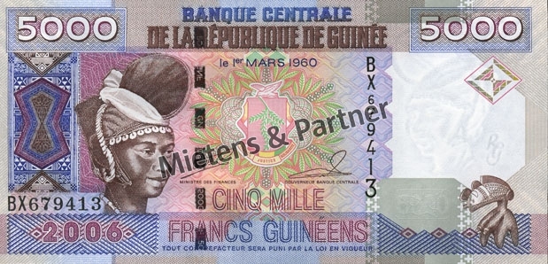 Guinea (Republic) 5.000 Francs (03304)