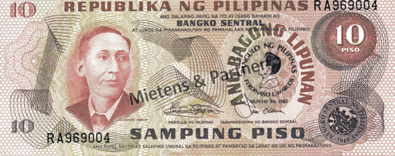 Philippines (Fourth Philippine Republic) 10 Piso (05438)