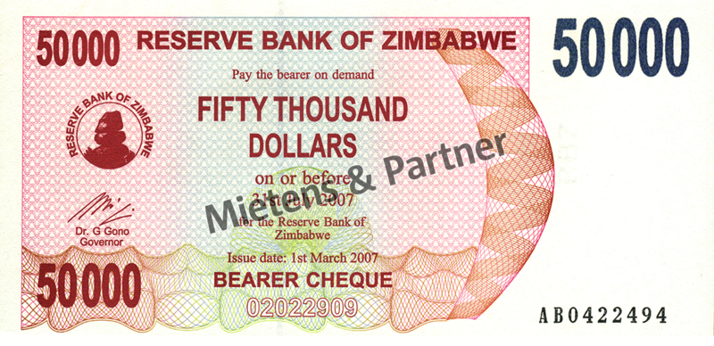 Zimbabwe (Republic) 50.000 Dollars (03838) - 1