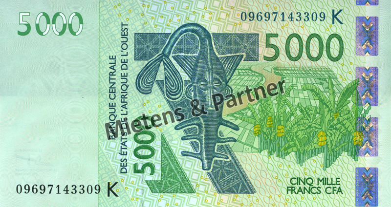 West African States (Currency Area) 5.000 Francs (30773)