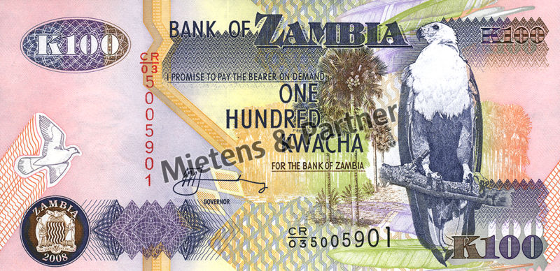 Zambia (Third Republic) 100 Kwacha (03801)