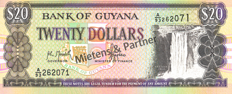 Guyana (Co-operative Republic) 20 Dollars (04606)