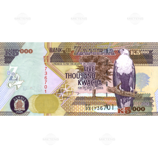 Zambia (Third Republic) 5.000 Kwacha (03792)