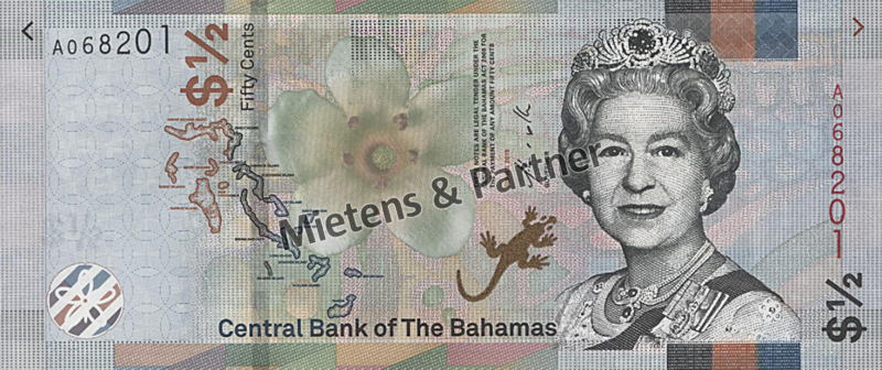 Bahamas (Parliamentary Monarchy) 1/2 Dollar (56107)