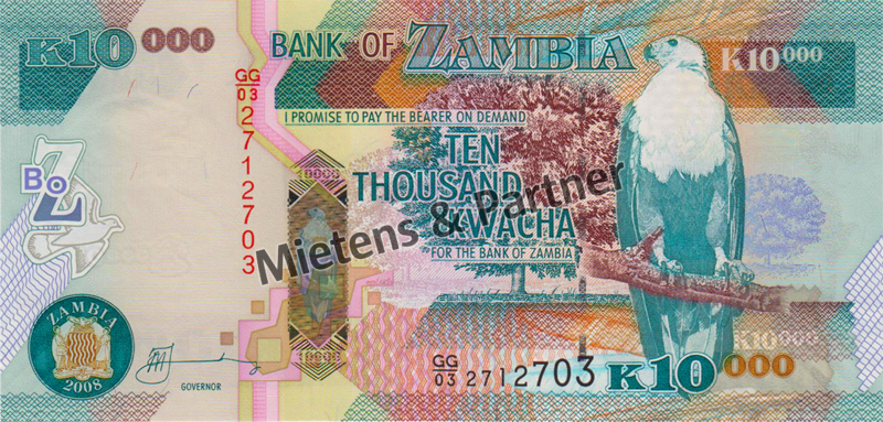 Zambia (Third Republic) 10.000 Kwacha (03793)