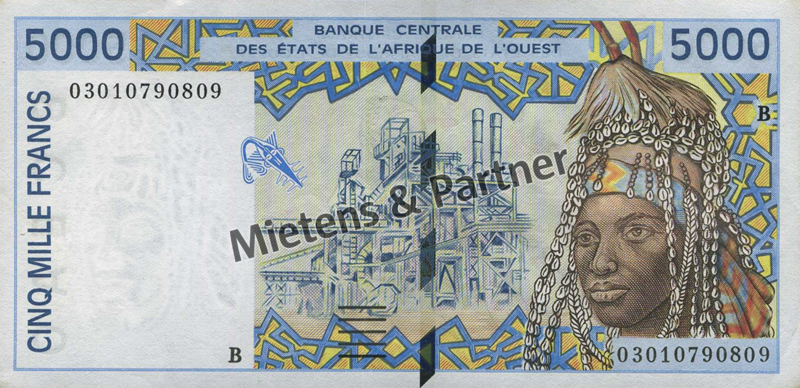 West African States (Currency Area) 5.000 Francs (44908)