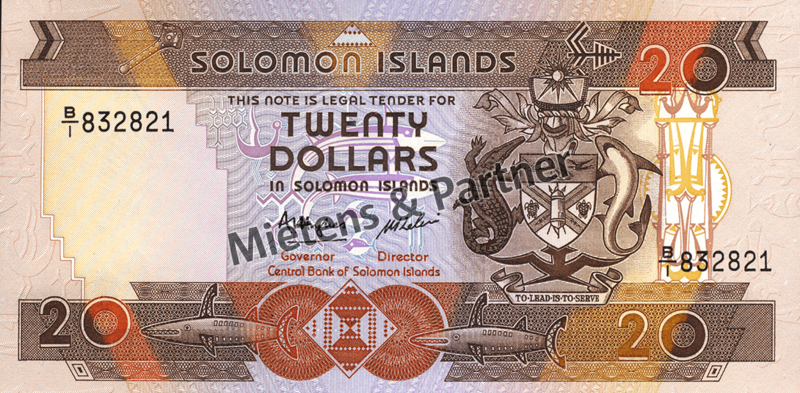 Solomon Islands (Constitutional Monarchy) 20 Dollars (05737)