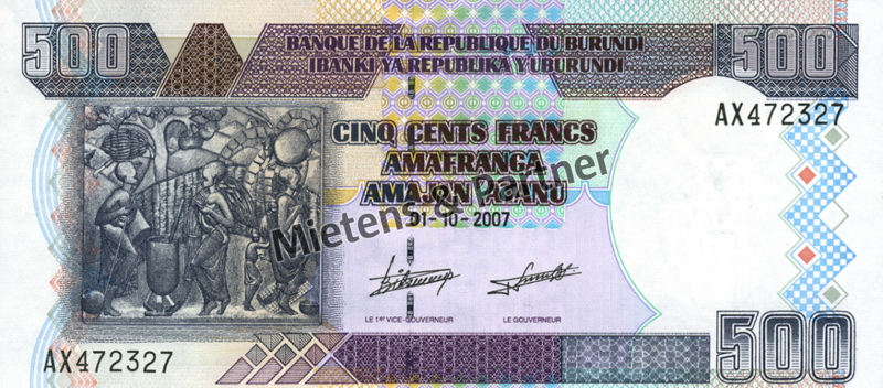 Burundi (Republic) 500 Francs (03529)