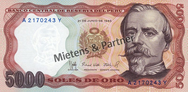 Peru (Republic) 5.000 Soles de Oro (04674)