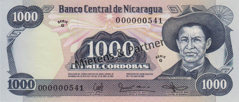 Nicaragua (Republic) 1.000 Cordobas (04208)