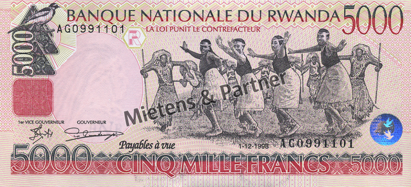 Rwanda (Republic) 5.000 Francs (03500)