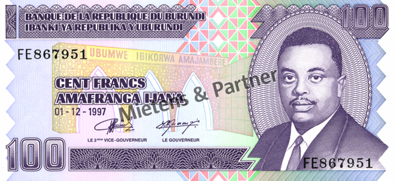 Burundi (Republic) 100 Francs (03520)