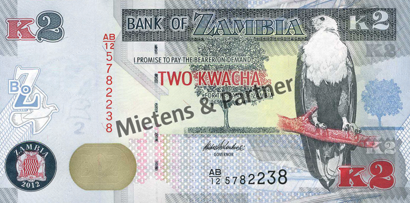 Zambia (Third Republic) 2 Kwacha (31292)