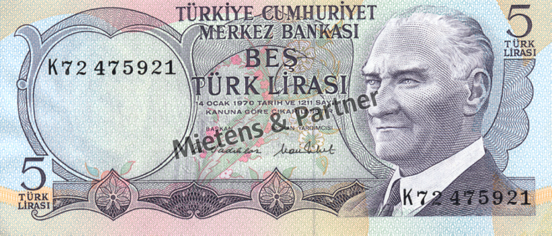 Turkey (Republic) 5 Lira (02470)