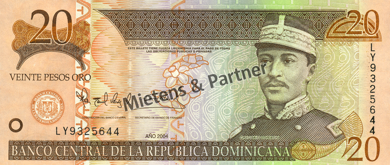 Dominican Republic (Republic) 20 Pesos Oro (04369)