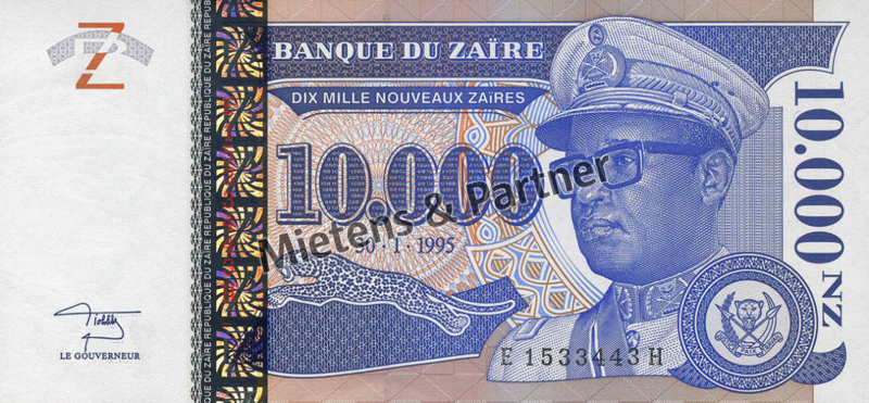 Zaire - Congo (Republic) 10.000 New Zaires (60355)