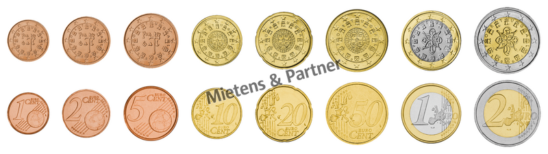 Portugal (Republic) 1, 2, 5, 10, 20, 50 Euro Cent, 1, 2 Euro (07347)