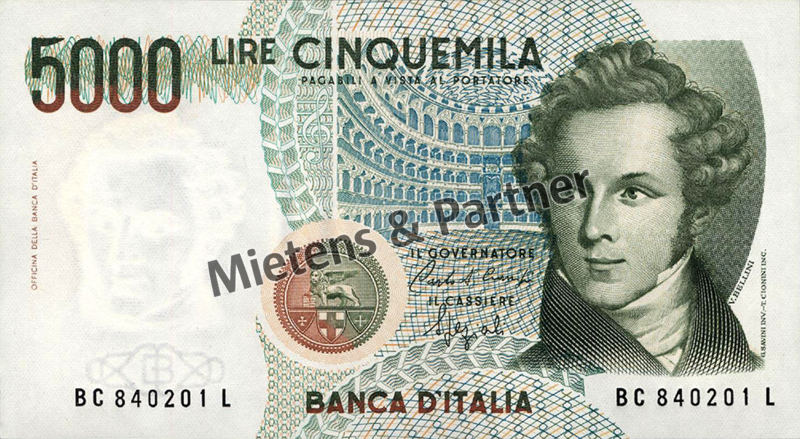 Italy (Parliamentary Republic) 5.000 Lire (48026)