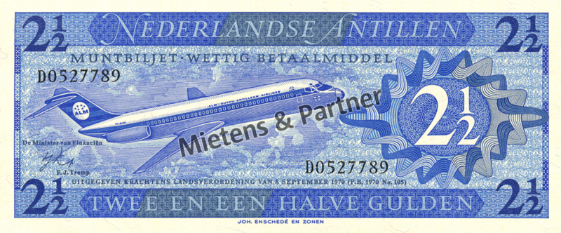 Netherlands Antilles (Dutch Overseas Territory) 2 1/2 Gulden (04529)