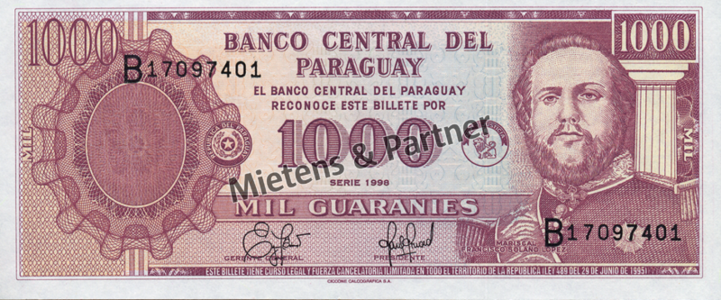Paraguay (Republic) 1.000 Guaranies (04789)