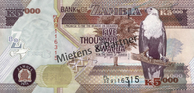 Zambia (Third Republic) 5.000 Kwacha (30671)
