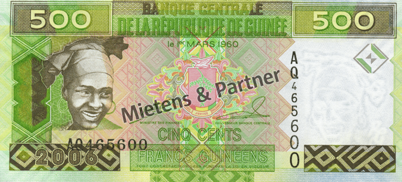 Guinea (Republic) 500 Francs (03302)