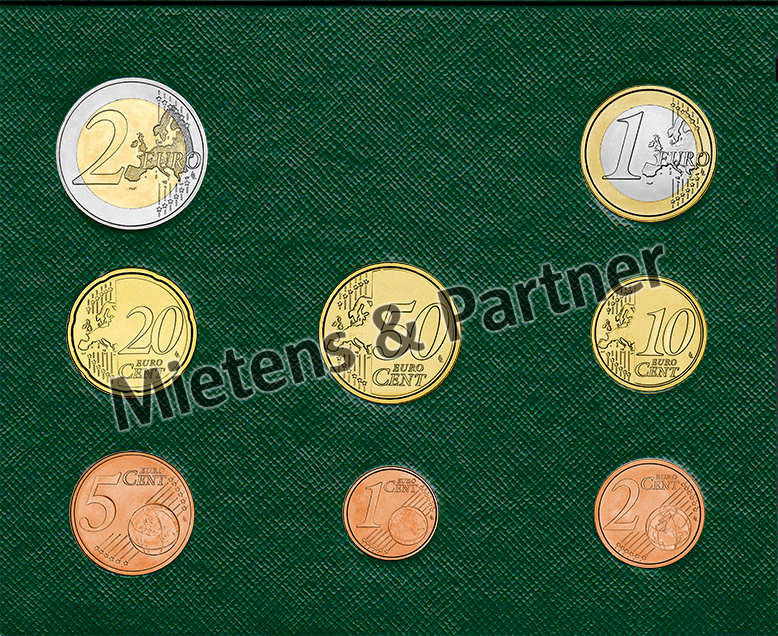 Vatican City State (Absolute Elective Monarchy) 1, 2, 5, 10, 20, 50 Euro Cent, 1, 2 Euro (53860) - 2