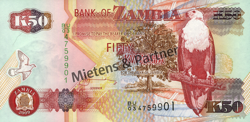 Zambia (Third Republic) 50 Kwacha (28380)