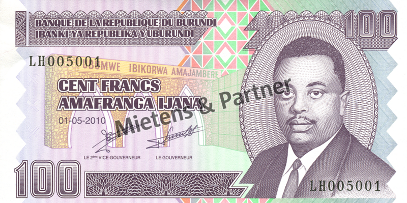 Burundi (Republic) 100 Francs (03534)