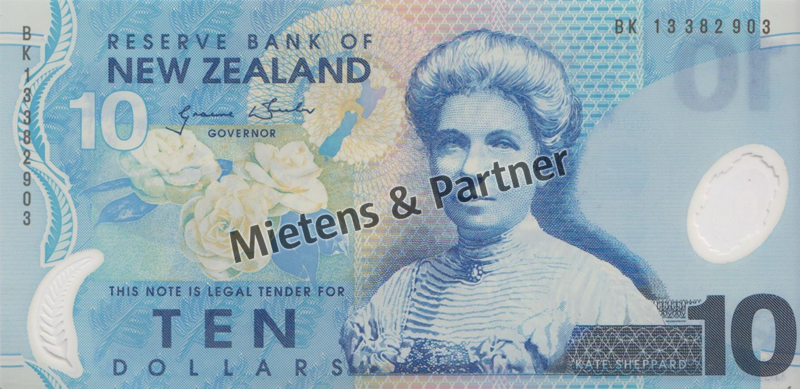 New Zealand (Parliamentary Monarchy) 10 Dollars (42720)