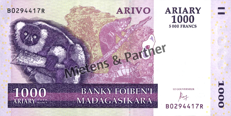 Madagascar (Republic) 1.000 Ariary (50067)