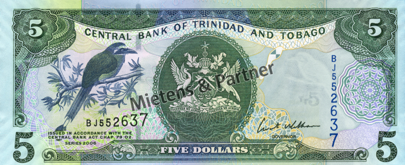 Trinidad and Tobago (Republic) 5 Dollars (04508)